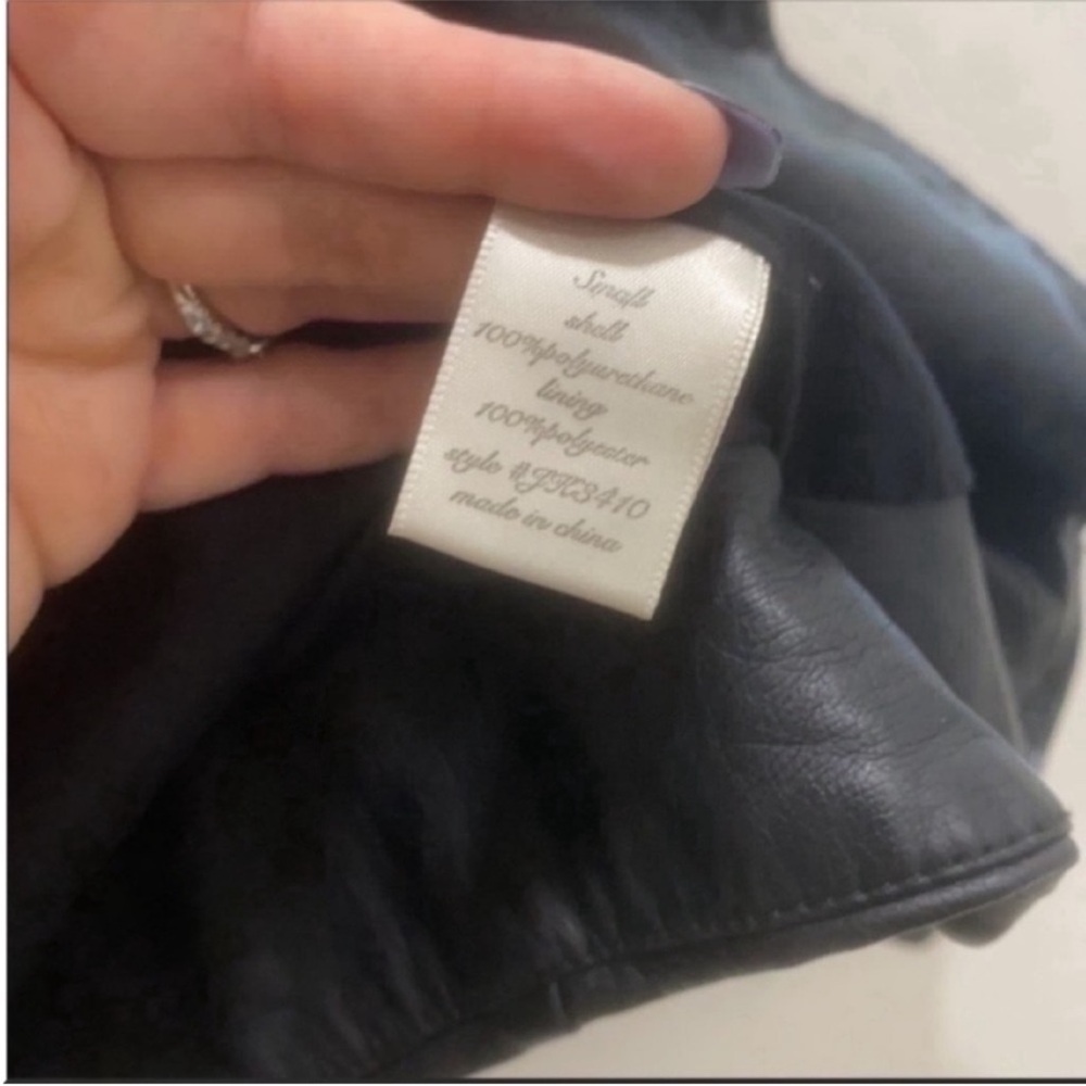 Black Faux Leather Jacket - Picture 8 of 9